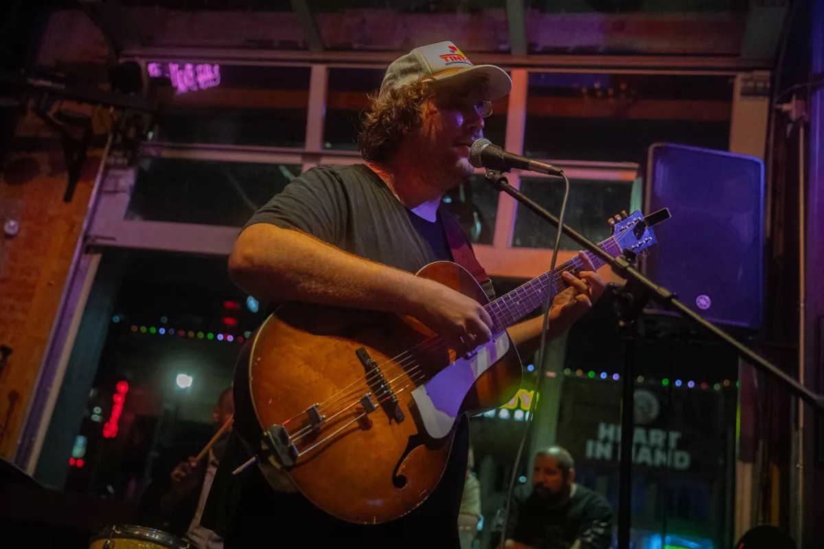 Man performing on stage