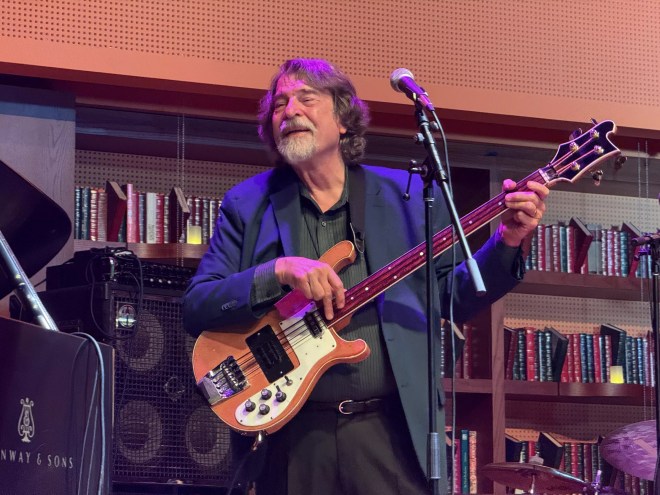 Man playing guitar on stage