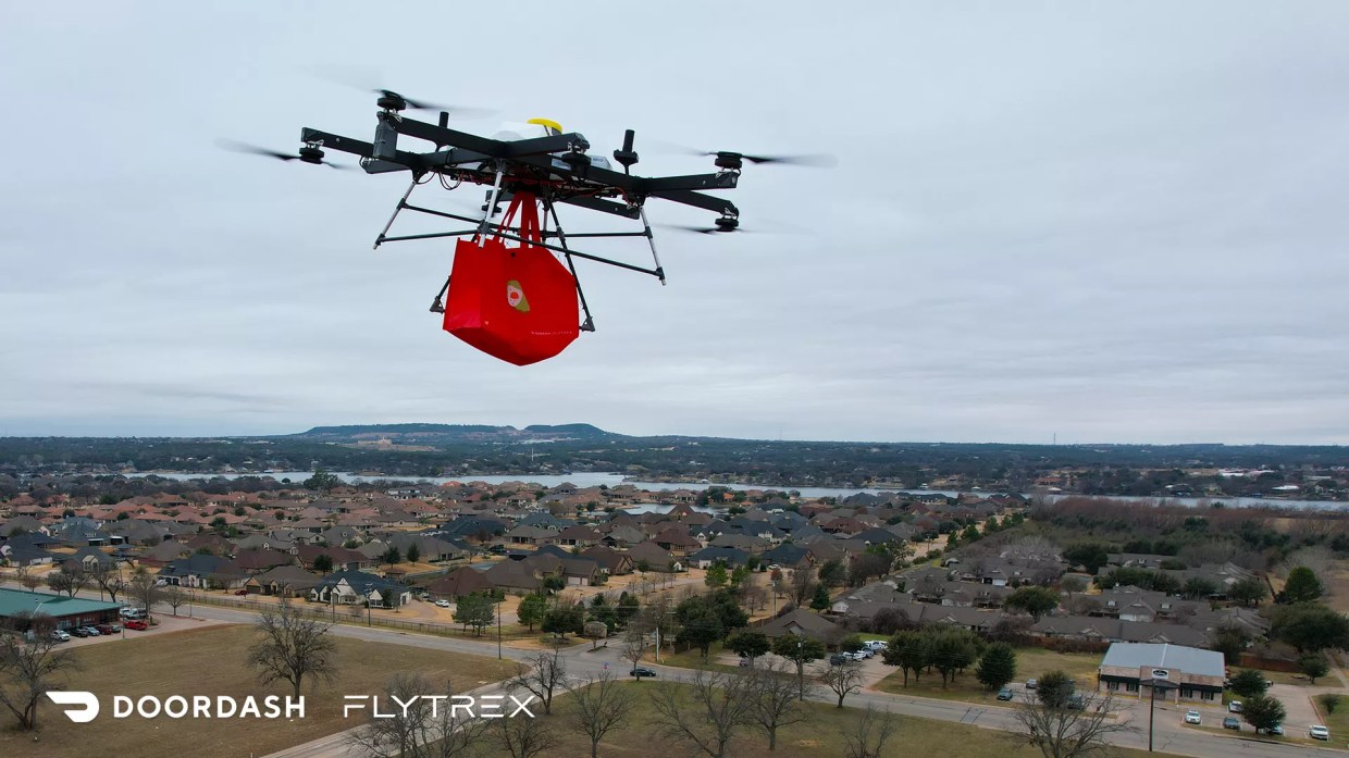 It’s a Bird, It’s a Plane, It’s A Burrito. North Texas Gets Drone Delivery via DoorDash