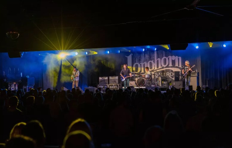 Band performing on stage