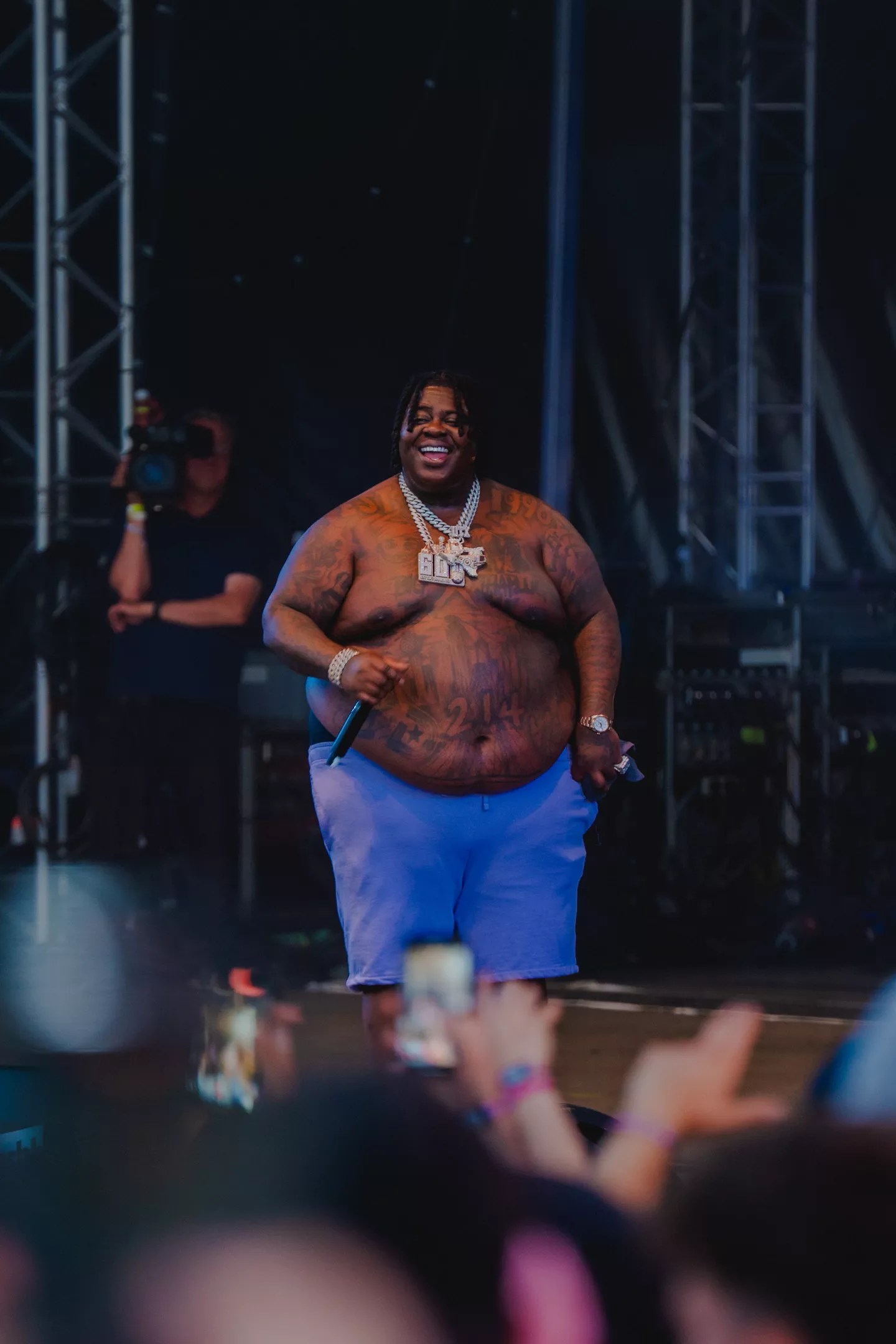 Man performing on stage