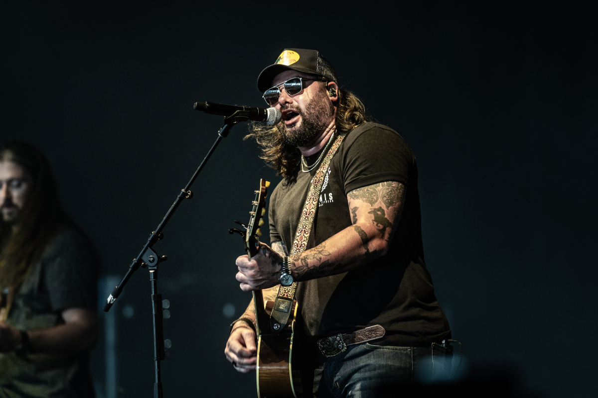 Man performing on stage