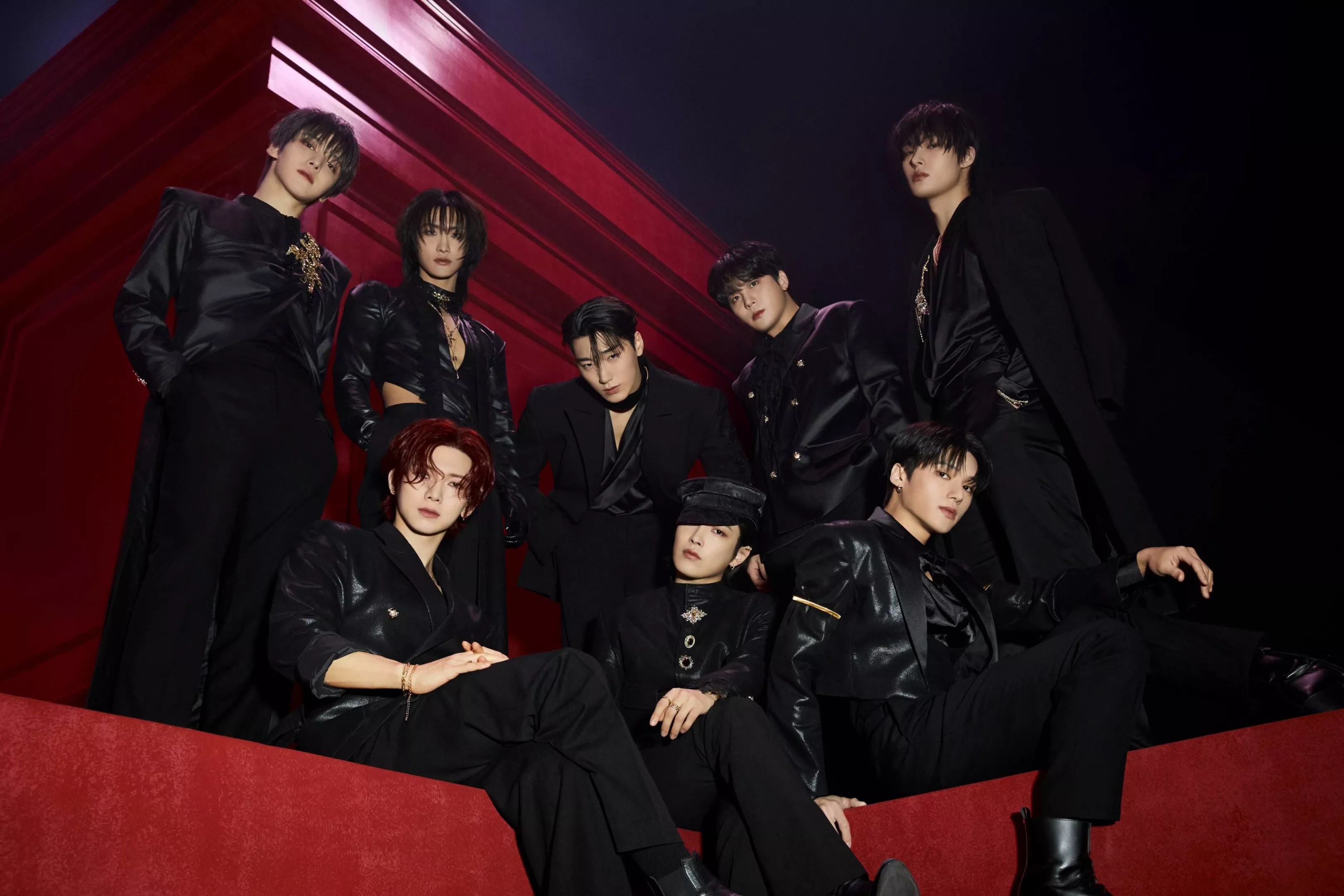 Boy band performing on stage