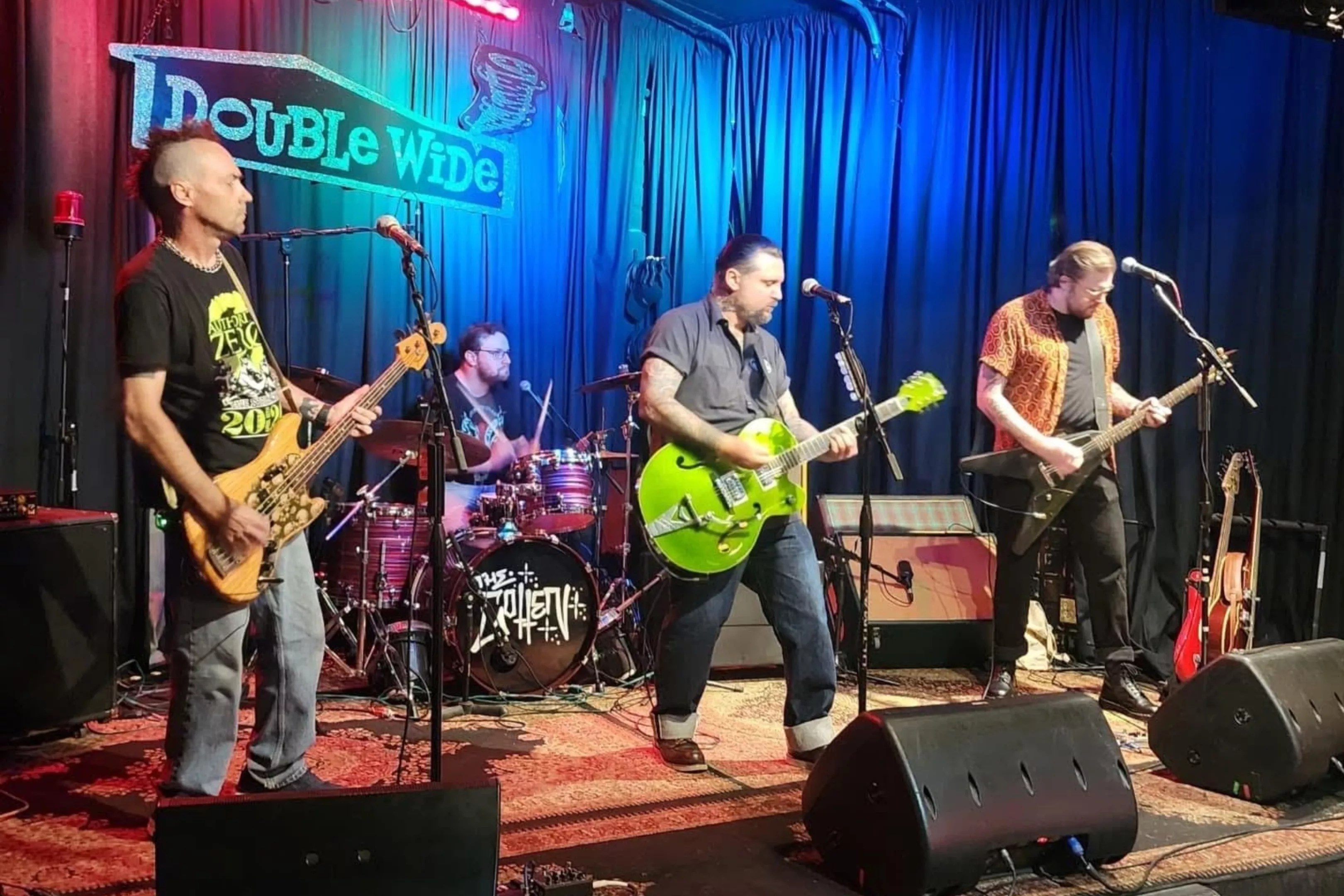 Band performing on stage