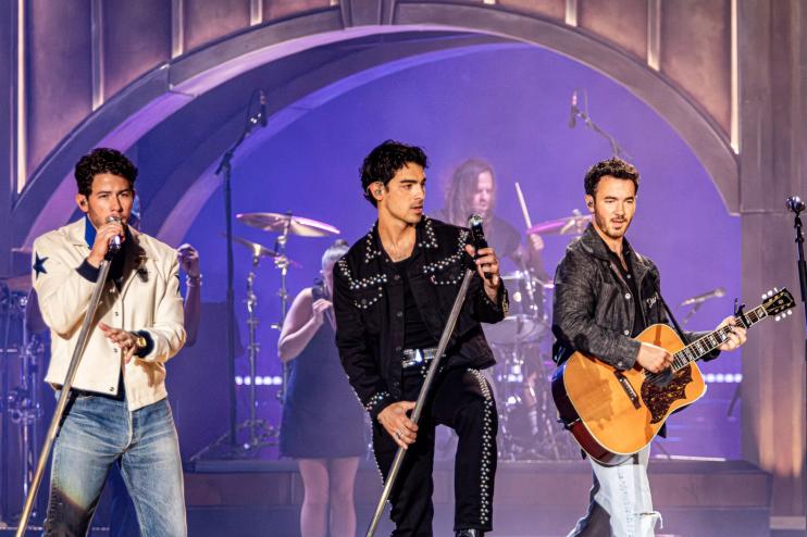 Band performing on stage